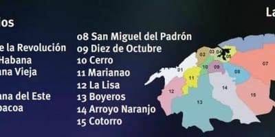 Zemljevid regla Kubi